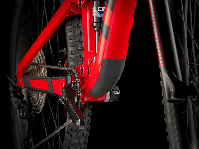 TREK Top Fuel 5 Full Suspension Mountain Bike in Radioactive Red-8